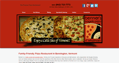 Desktop Screenshot of bennerspizzavt.com